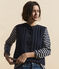 Zachte cardigan zonder mouwen voor dames blauw SMOKING