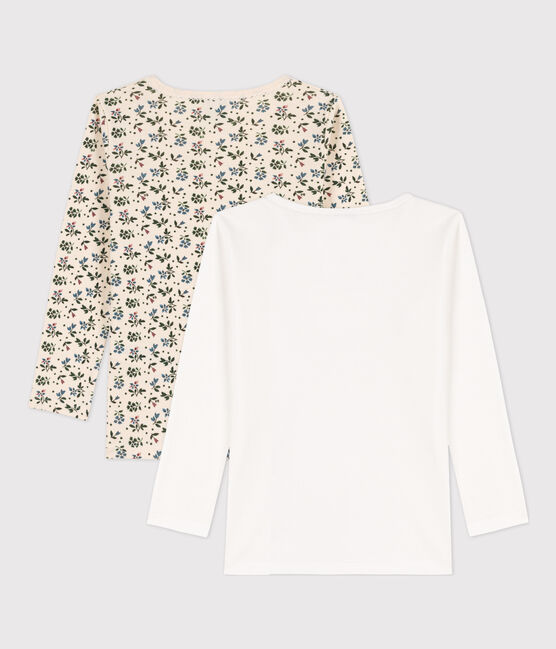 Set van 2 T-shirts met lange mouwen voor meisjes in katoen variante 2