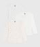 Katoenen T-shirts met lange mouwen en hartjesprint voor kinderen variante 1