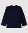 Tee-shirt manches longues en coton bébé garçon bleu SMOKING