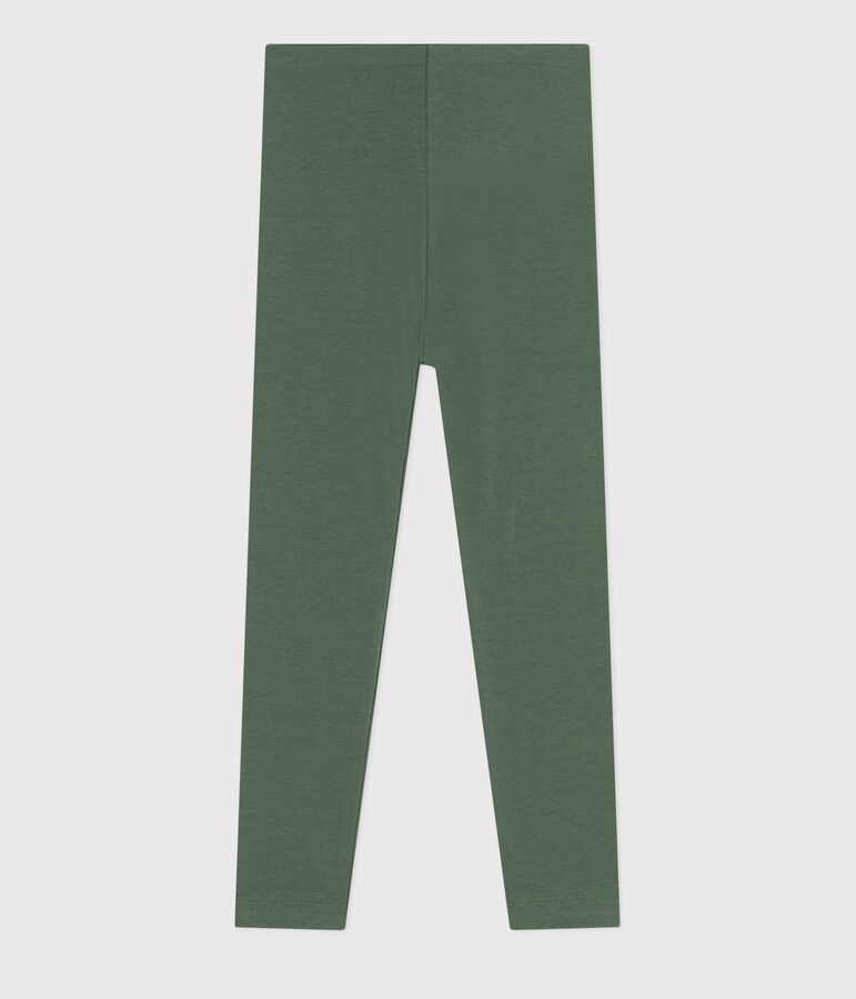 Legging en jersey &eacute;lasthanne enfant fille vert