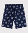 Gerecycleerde zwemshort met print voor jongens blauw MEDIEVAL/ AVALANCHE