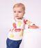 Katoenen sweatshirt met hartjesprint voor baby's wit/multicouleur