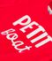 T-shirt met korte mouwen van katoen met motief voor baby's rood PEPS