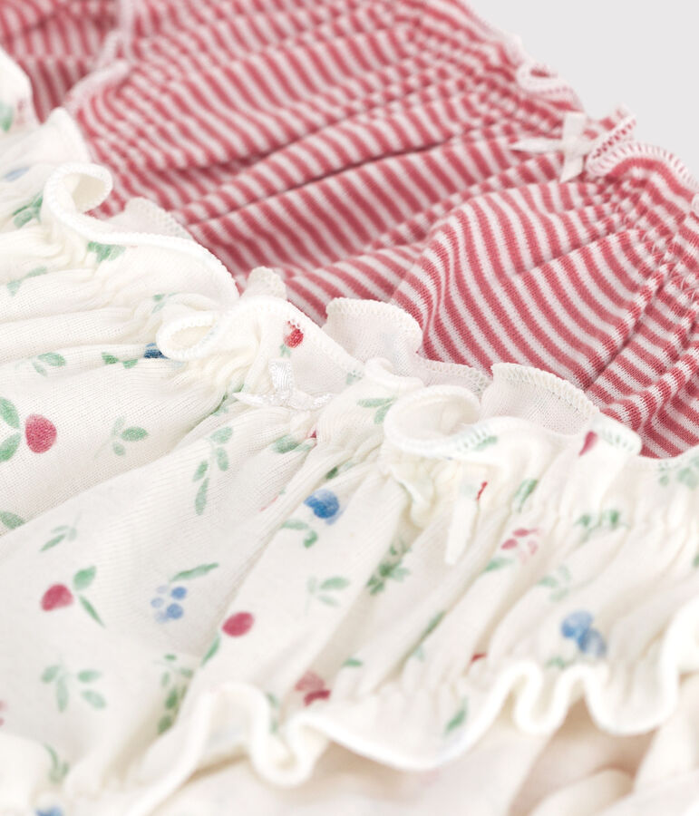 Lot de 2 culottes femme en coton imprim&eacute; fruits multicouleur