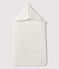 Nid d'ange blanc bébé en tubique en coton biologique blanc MARSHMALLOW