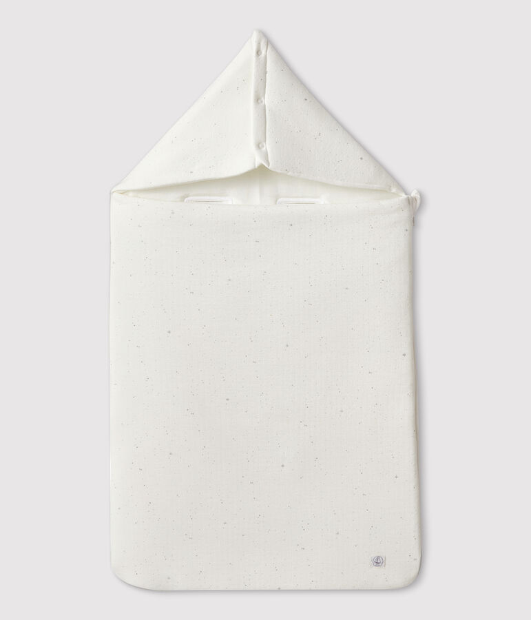 Witte babyslaapzak van biokatoen wit