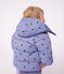 Donsjack van polyester met dierenprint voor baby's purper/multicouleur