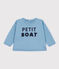Sweatshirt in molton voor baby's blauw AZUL