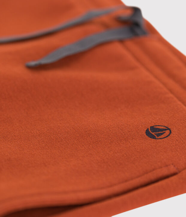 Pantalon en coton enfant fille / gar&ccedil;on marron