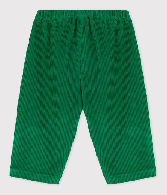 Pantalon bébé en velours grosses côtes MATCHA