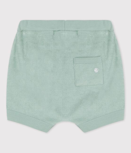 Short en bouclette éponge bébé vert HERBIER