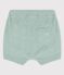 Short en bouclette éponge bébé vert HERBIER