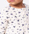Robe bébé en coton manches longues imprimée fleurs bleu MILK/ SOIR