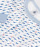 Pyjama ajusté en coton imprimé à motif fusées enfant blanc MARSHMALLOW/blanc MULTICO