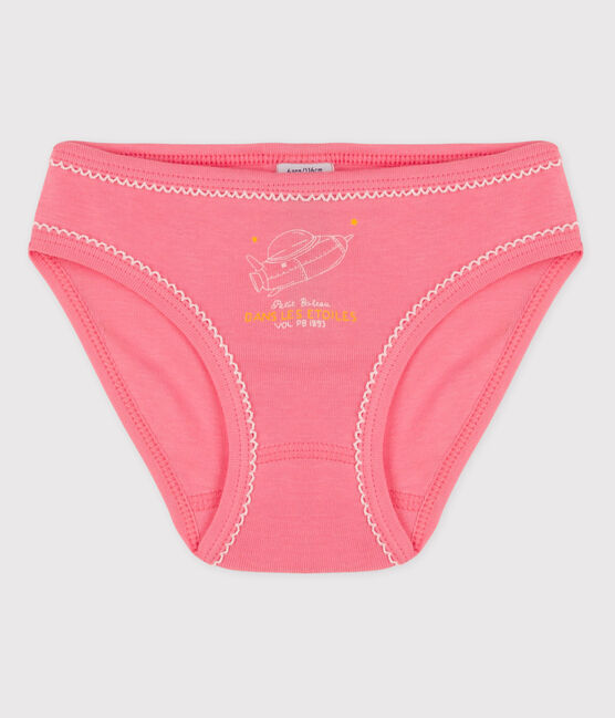 Culotte petite fille en coton rose GRETEL