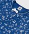 Pyjama petite fille imprimé flocons en côte bleu MAJOR/blanc ECUME