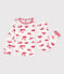 Pyjama Le Havre en tubique enfant blanc MARSHMALLOW/rouge PEPS