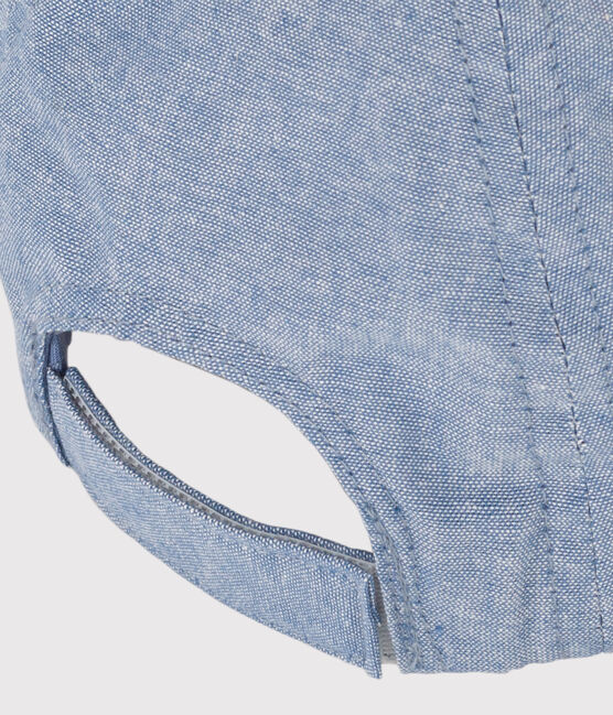 Casquette Petit Bateau Family en denim bébé bleu DENIM CLAIR