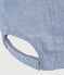 Casquette Petit Bateau Family en denim bébé bleu DENIM CLAIR
