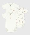 Set van katoenen babyrompertjes met print en korte mouwen