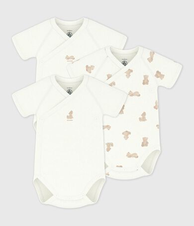 Set van katoenen babyrompertjes met print en korte mouwen