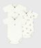 Set van katoenen babyrompertjes met print en korte mouwen multicouleur