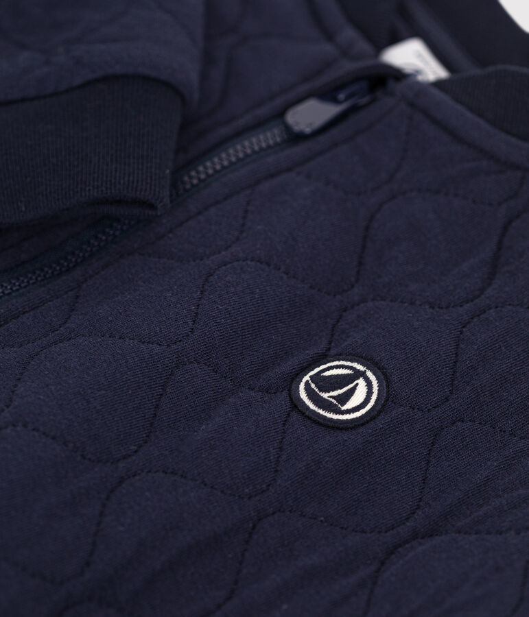 Gilet en tubique enfant gar&ccedil;on bleu SMOKING