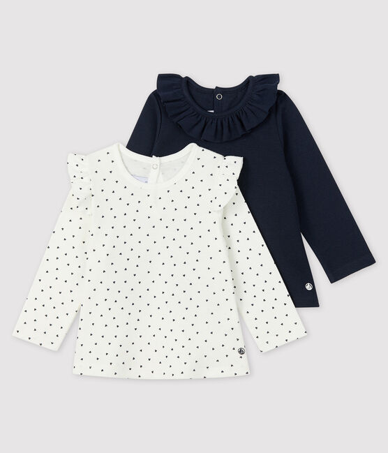 Set van 2 blouses voor babymeisje variante 1