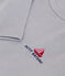 Tee-shirt manches longues en coton enfant gris PIGEON