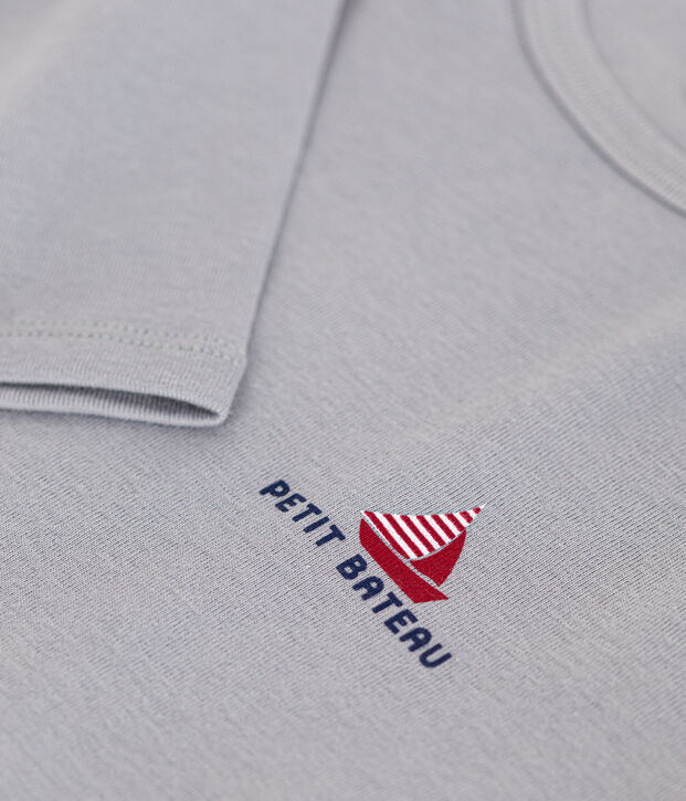 Tee-shirt manches longues en coton enfant grijs