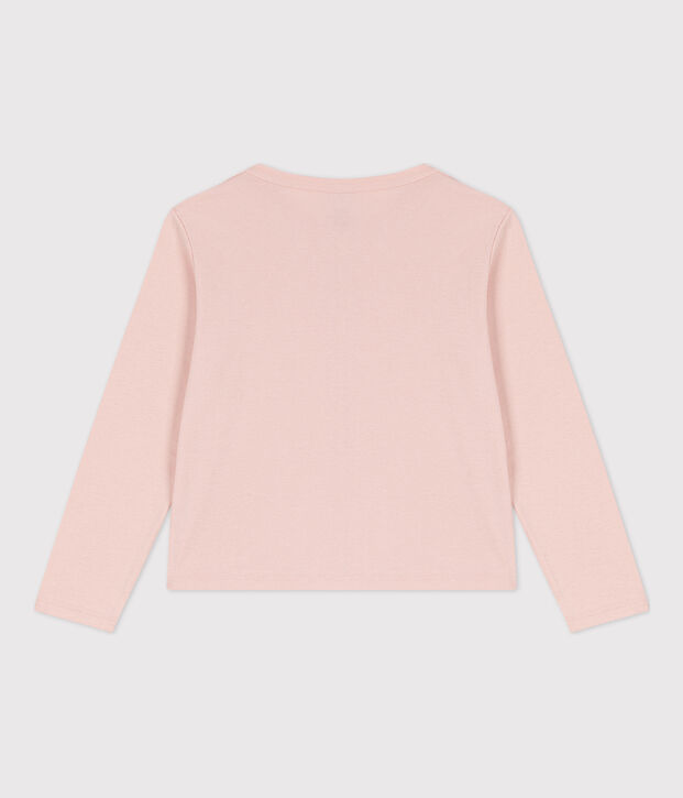 Cardigan en coton enfant fille rose