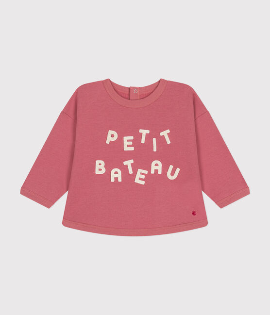 Fleece sweatshirt voor baby's roze ROSEWOOD