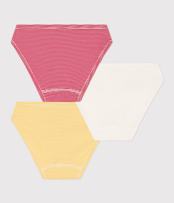 Set van 3 katoenen meisjesslipjes Petit Bateau x Snoopy variante 1