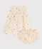 Popeline jurk en bloomer met print voor baby's wit AVALANCHE/ MULTICO