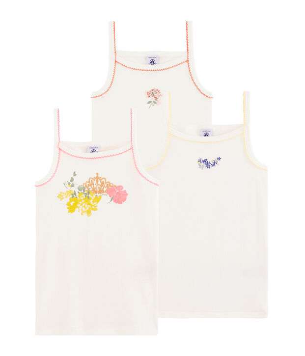 Set meisjehemden met schouderbandjes multicouleur