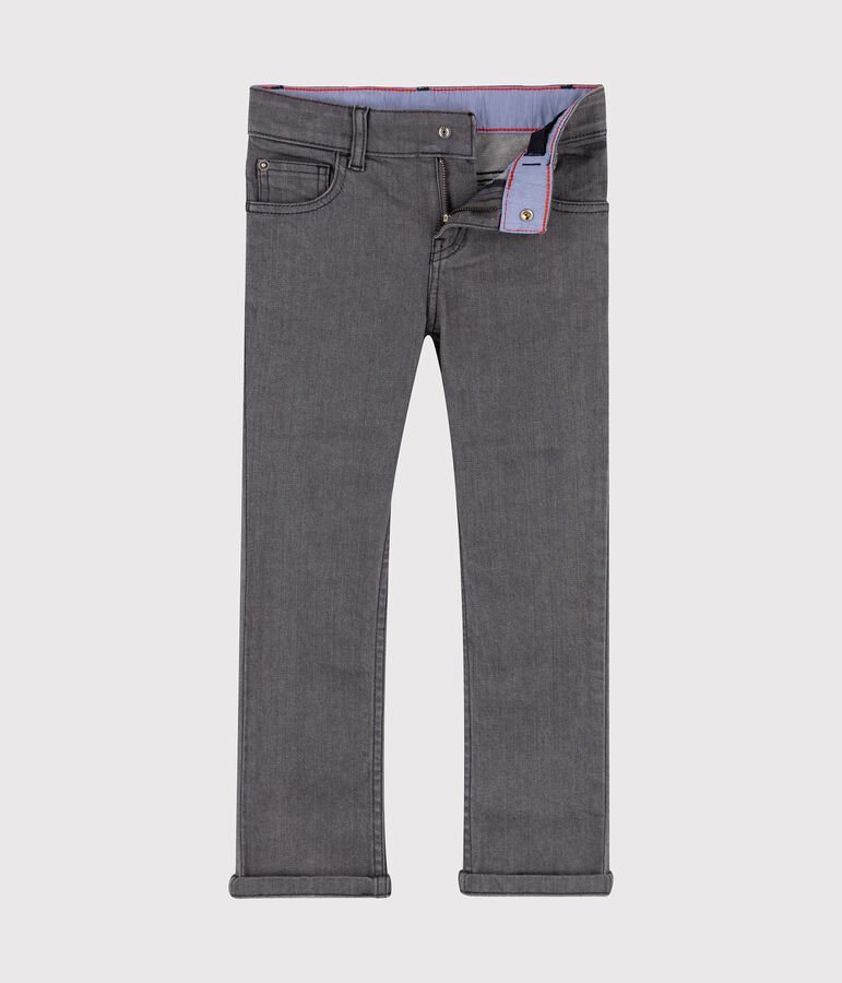 Pantalon en denim enfant gar&ccedil;on gris GRIS MOYEN