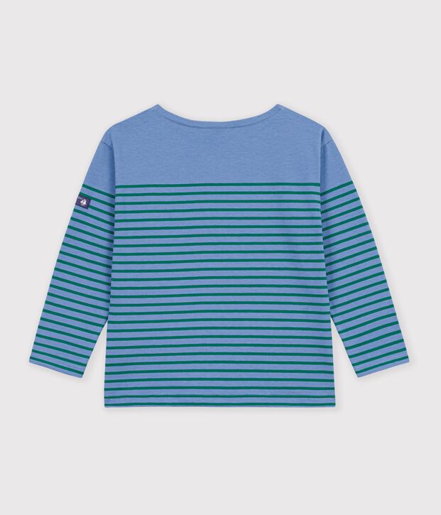 Marini&egrave;re enfant en coton bleu/vert