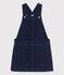 Robe salopette en denim enfant fille bleu DENIM BLEU FONCE