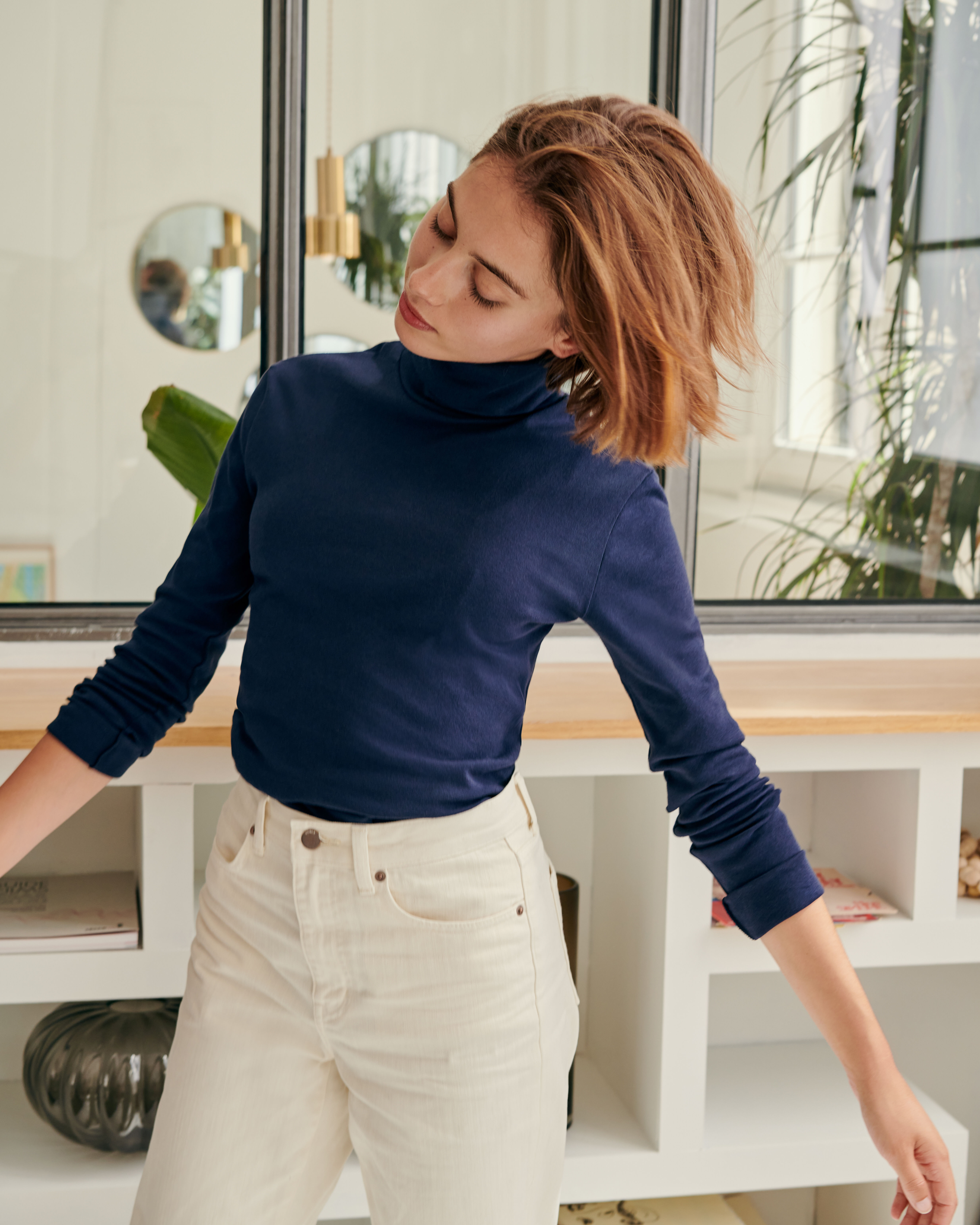 Sous-pull iconique en coton Femme SMOKING | Petit Bateau