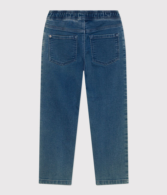 Broek in denim voor jongens, regular fit blauw BLEU DELAVE