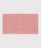 Snood bébé en tricot doublé en polaire recyclée rose SALINE