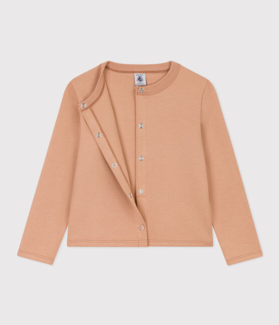 Vest voor meisjes in katoen beige VINTAGE