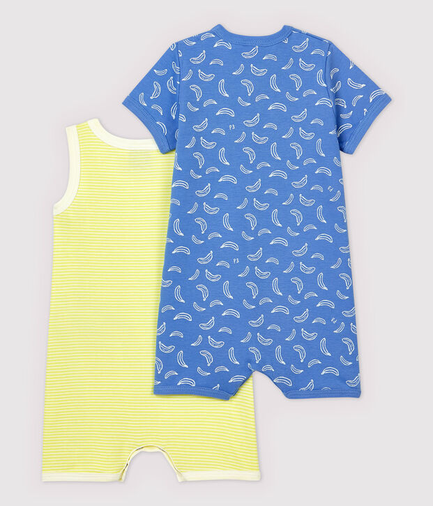 Set van 2 katoenen playsuits multicouleur