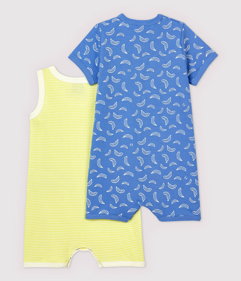 Set van 2 katoenen playsuits multicouleur