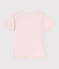 Teeshirt enfant en coton manches courtes imprimé rose FLEUR