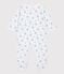 Katoenen babypyjama met bloemenprint wit MARSHMALLOW/wit MULTICO