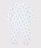 Pyjama b&eacute;b&eacute; en coton imprim&eacute; fleuri blanc/multicouleur