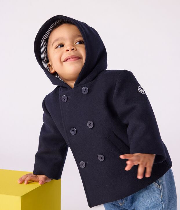 Effen babycaban van wollen stof SMOKING