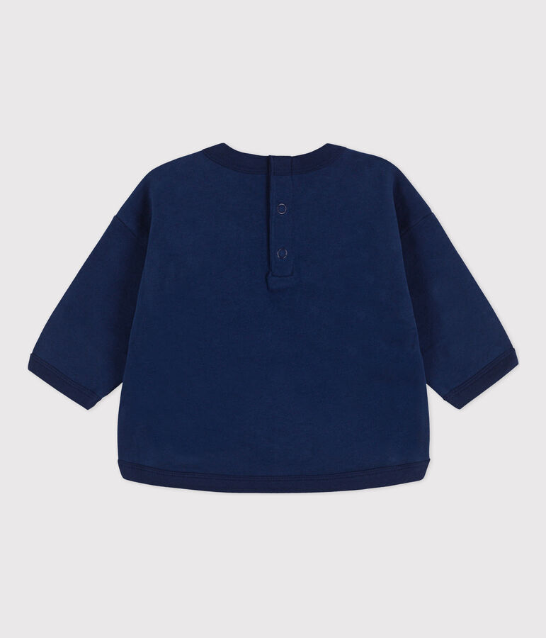Katoenen sweatshirt voor baby's blauw